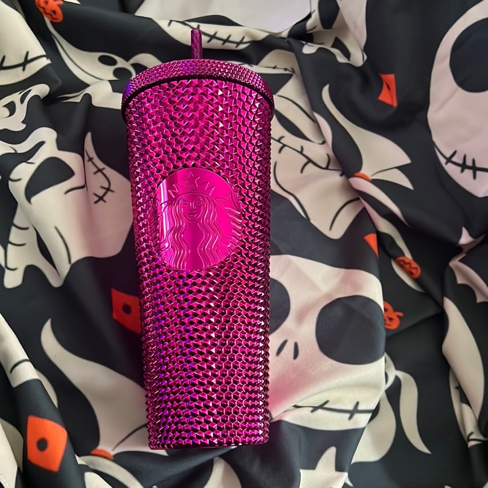 ✨ NWT STARBUCKS Pink Studded Bling 24oz Tumbler ✨